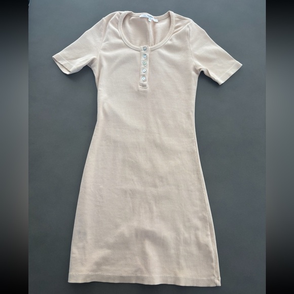 Revolve - Tularosa Miley Midi Dress - Ribbed Button Front - Henley - Small - Picture 2 of 5